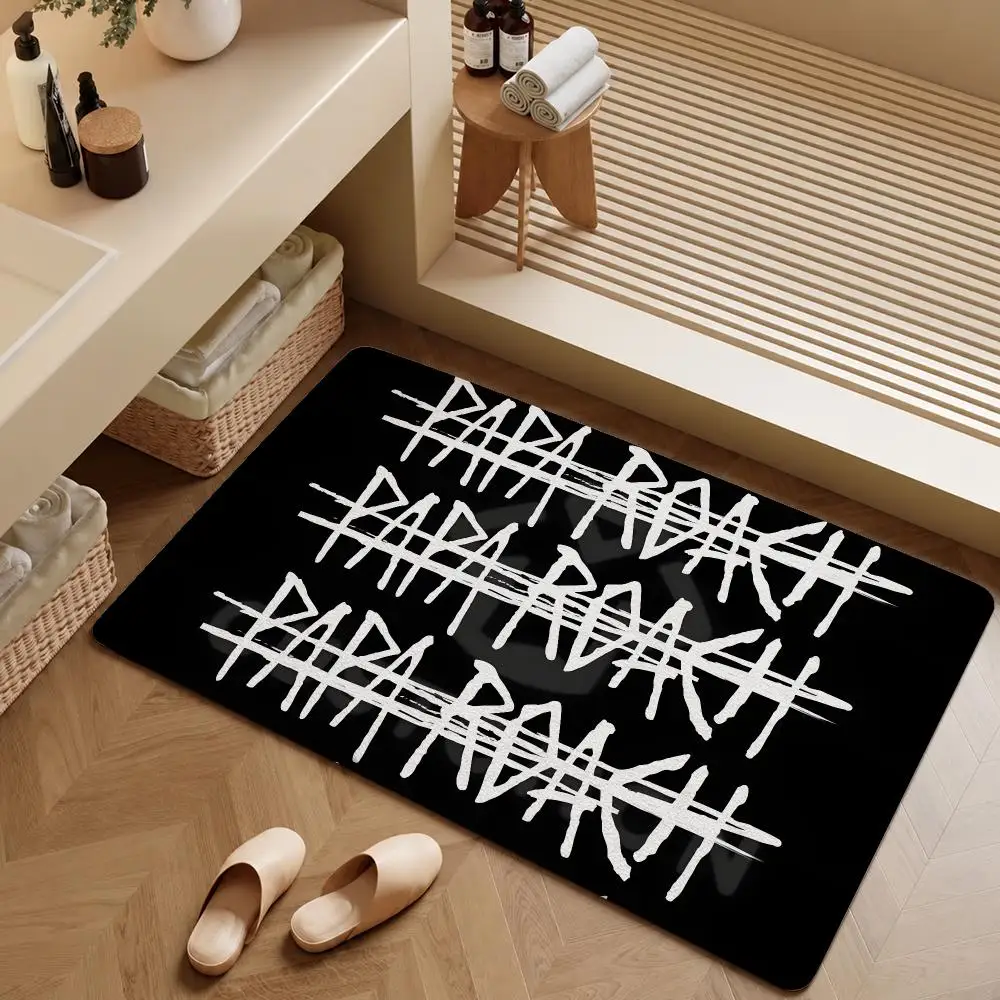 Band Papa Roach Infest Last Resort Floor Mat Soft Flannel Entrance Doormat Non-Slip Washable Rug For Bedroom Kitchen Home Decor