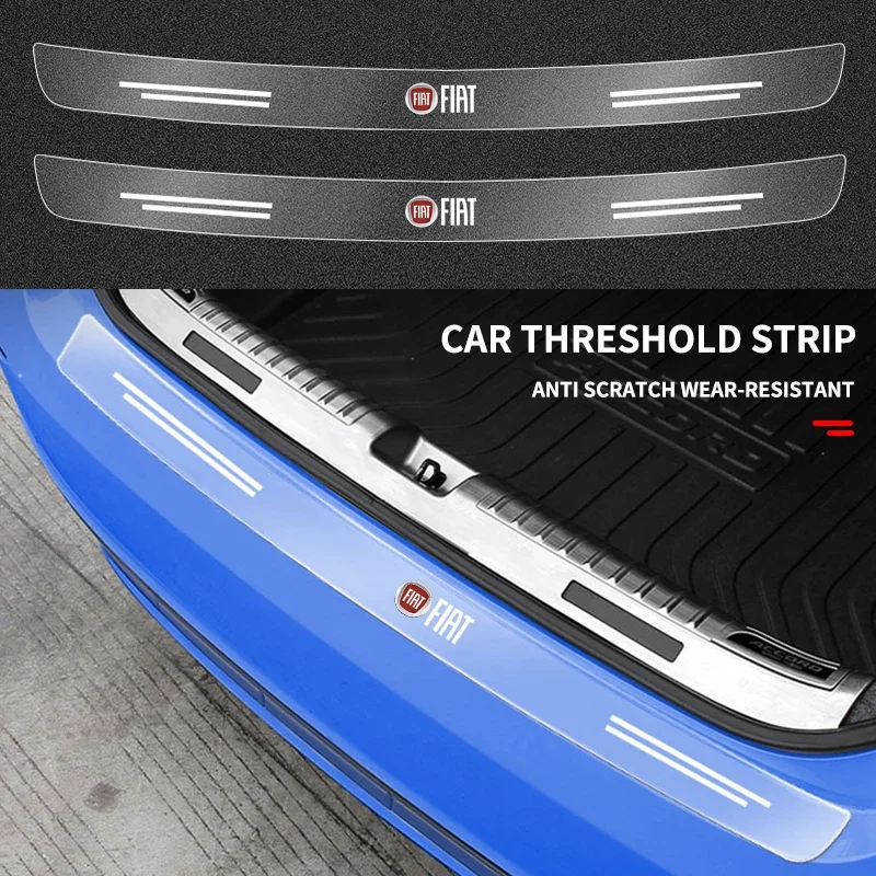 Adesivo protetor transparente para para-choque traseiro de carro, para Fiat 500L 500X Aegea Tipo Sedici Centoventi Fiorino Qubo Toro