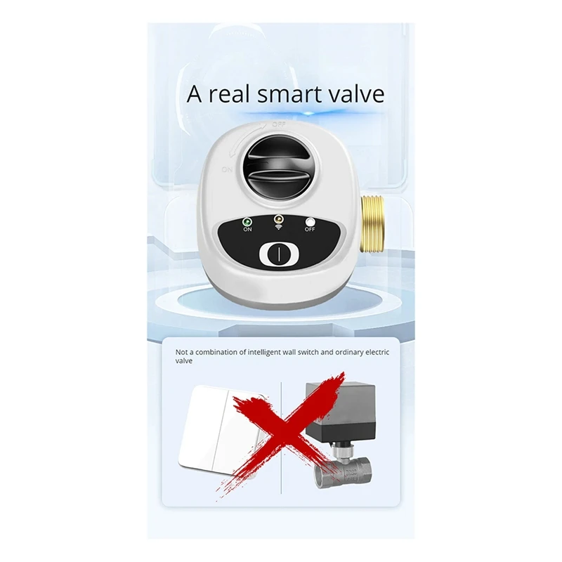 Smart Wifi Water Vavle Gas Shutoff per APP Wireless Control Timer Alarm Automation Linkage Valve Alexa Comparible