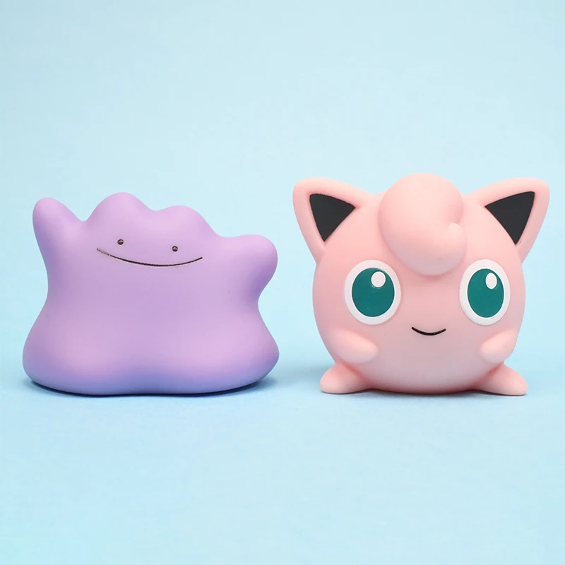 تاكارا تومي غاشابون دمى البوكيمون Togepi Ditto Munna Jigglypuff نموذج كبسولة اللعب الكرتون الطرفية نموذج سطح المكتب زخرفة