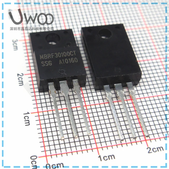 kaiweikdic New imported original MBR30100CT MBRF30100CT 30A100V Schottky diode rectifier liquid crystal power supply tube