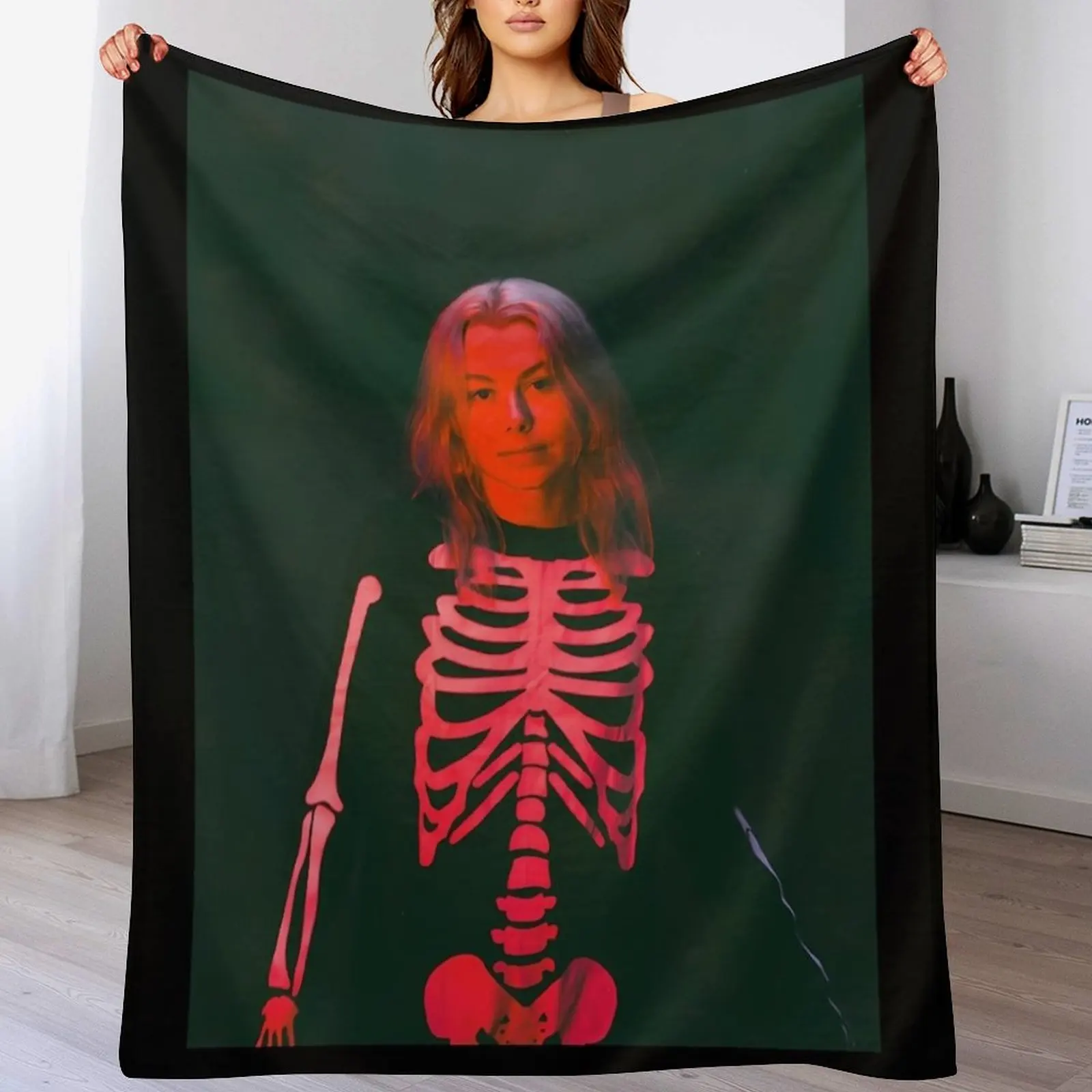 PHOEBE BRIDGERS SKELETON Throw Blanket For Decorative Sofa For Baby Blankets