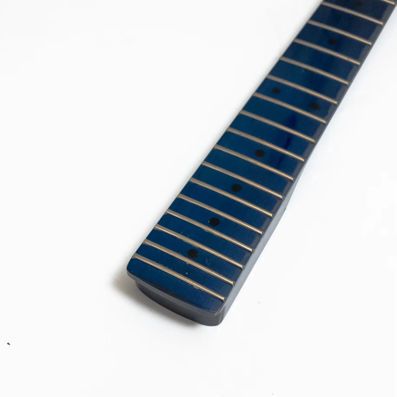 Electric Guitar Neck Blue Gloss Finish Maple Neck Maple Fingerboard 22 Stainless Steel Frets Replacement Guitar Neck