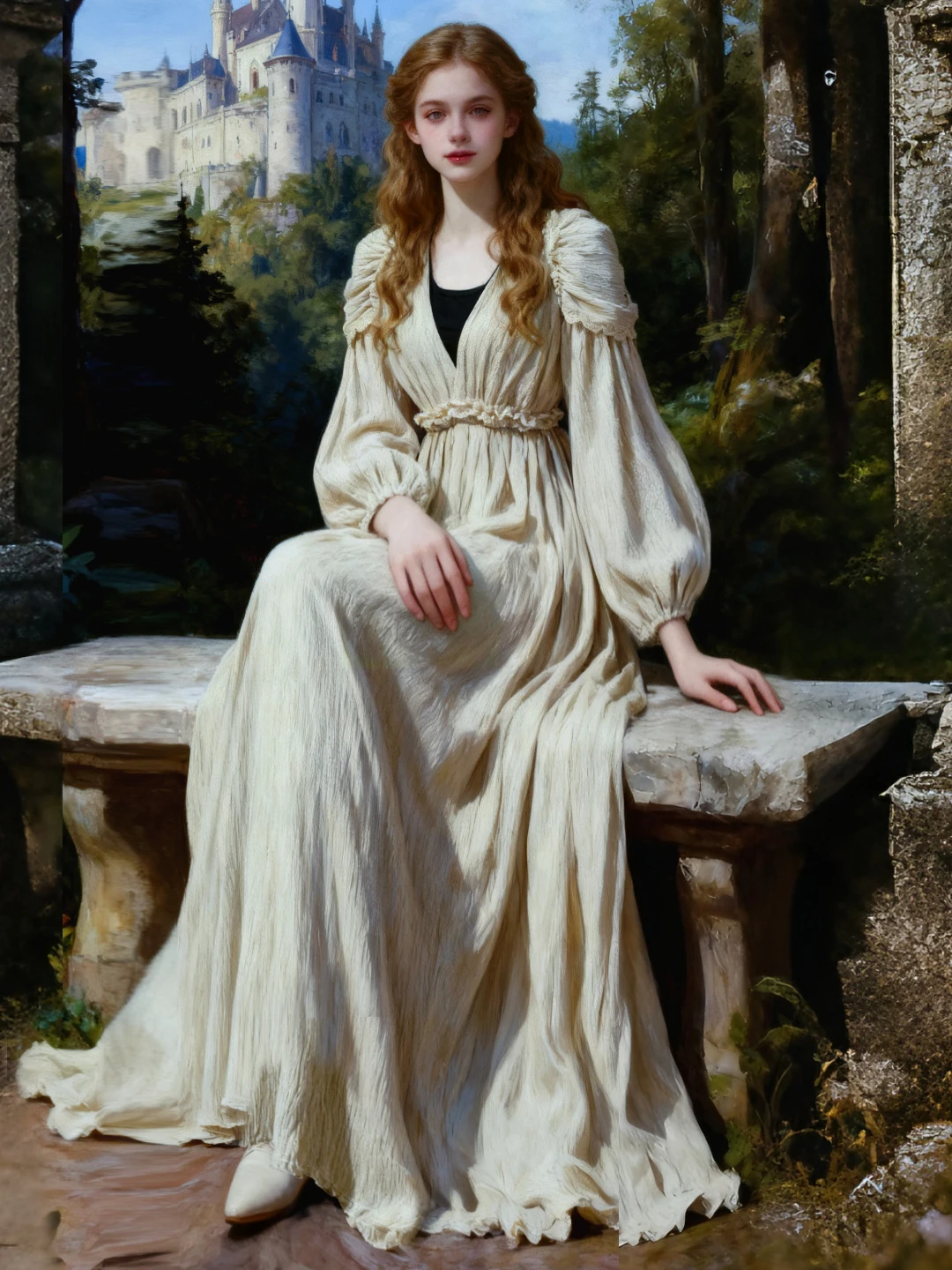 TIYIHAILEY الخريف الشتاء النساء فستان كامل فانوس كم طويل الطابق طول السيدات S-L خمر عالية الخصر سميكة المخملية 2025 جديد #4