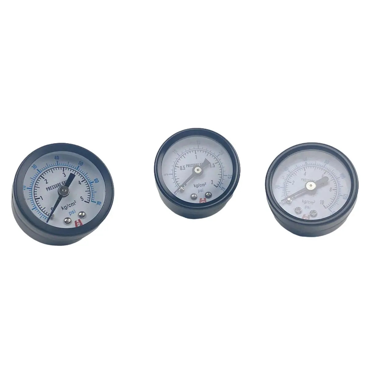 G1/8 "40mm 0-30/70/140 PSI Luft Kompressor Manometer Gesicht Axial Montieren Pneumatische – Detail 1