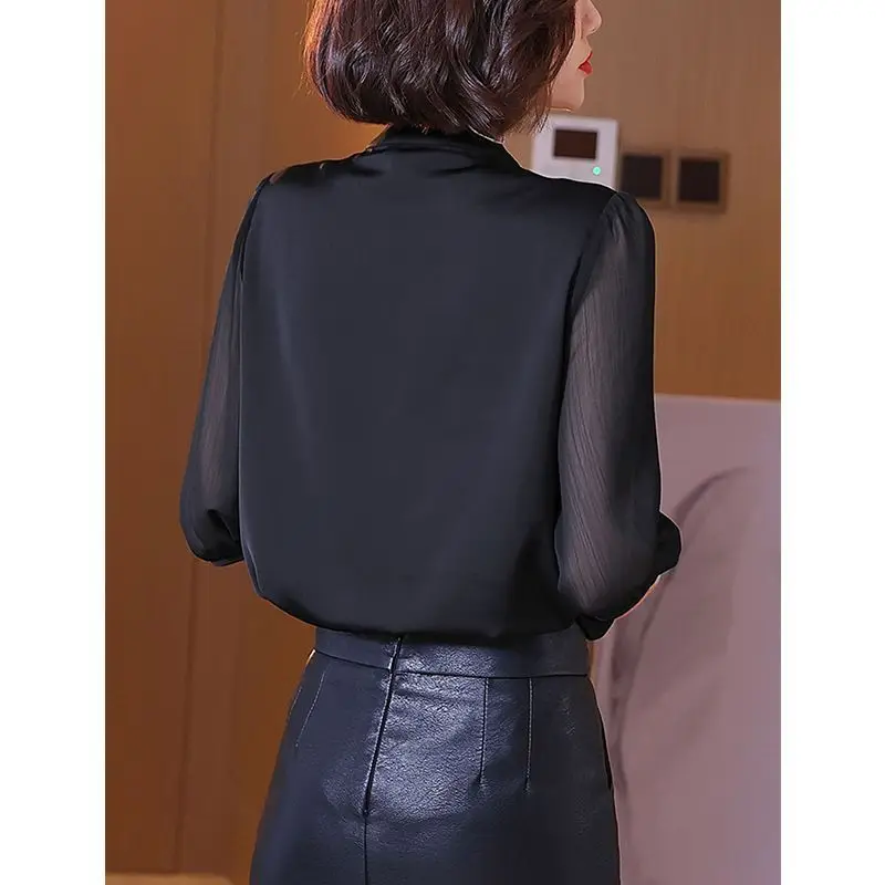 Vintage Lacing Half Sleeve Blouse Women Clothing Summer New Plus Size All-match Solid Loose Elegant Shirt Tops Fashion Casual