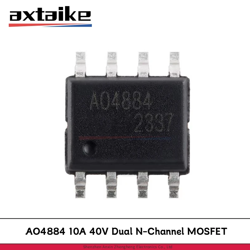 

10PCS AO4884 4884 SOP-8 10A 40V Dual N-Channel MOSFET SMD IC