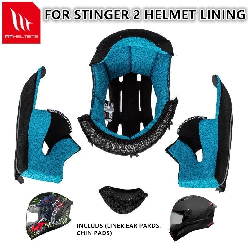 

Original MT STINGER 2 Helmet Lining Replacement Lining XS-XXL Helmet Linings Stinger 2 Helmet Linings