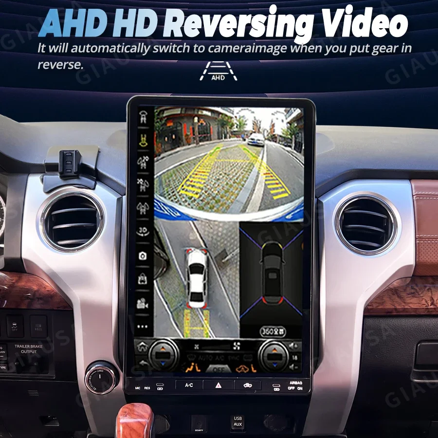 

16,8-дюймовый Android-экран для Toyota Tundra 2012-2020, стерео автомобильный мультимедийный видеоплеер, навигация, авторадио, 4G, Wi-Fi, головное устройство DSP