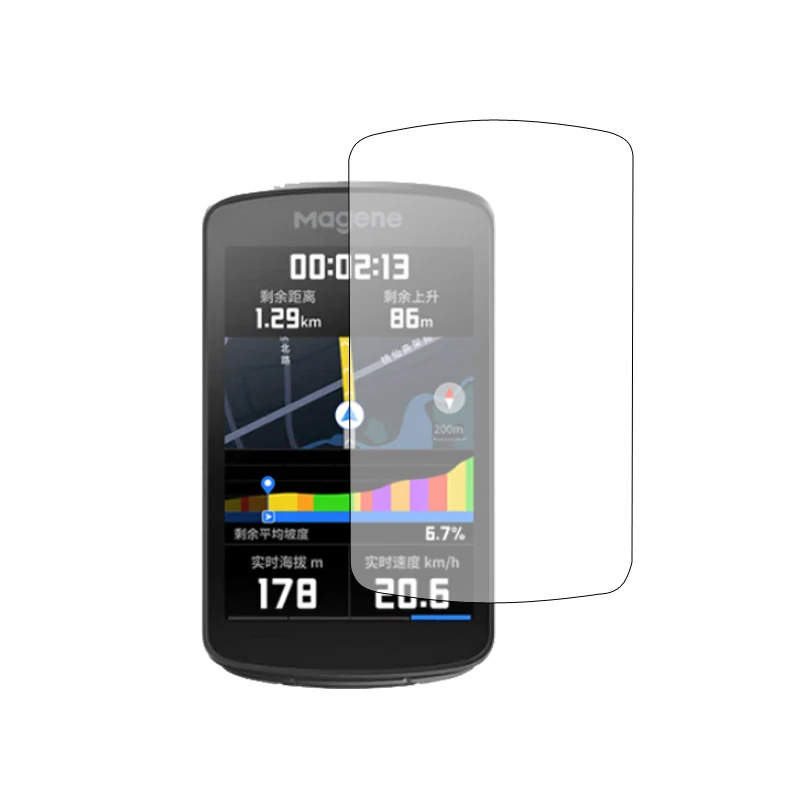 الصلب الزجاج المقسى حامي الشاشة غطاء حماية ل Magene C706 الدراجات دراجة دراجة GPS الكمبيوتر طبقة رقيقة واقية الملحقات
