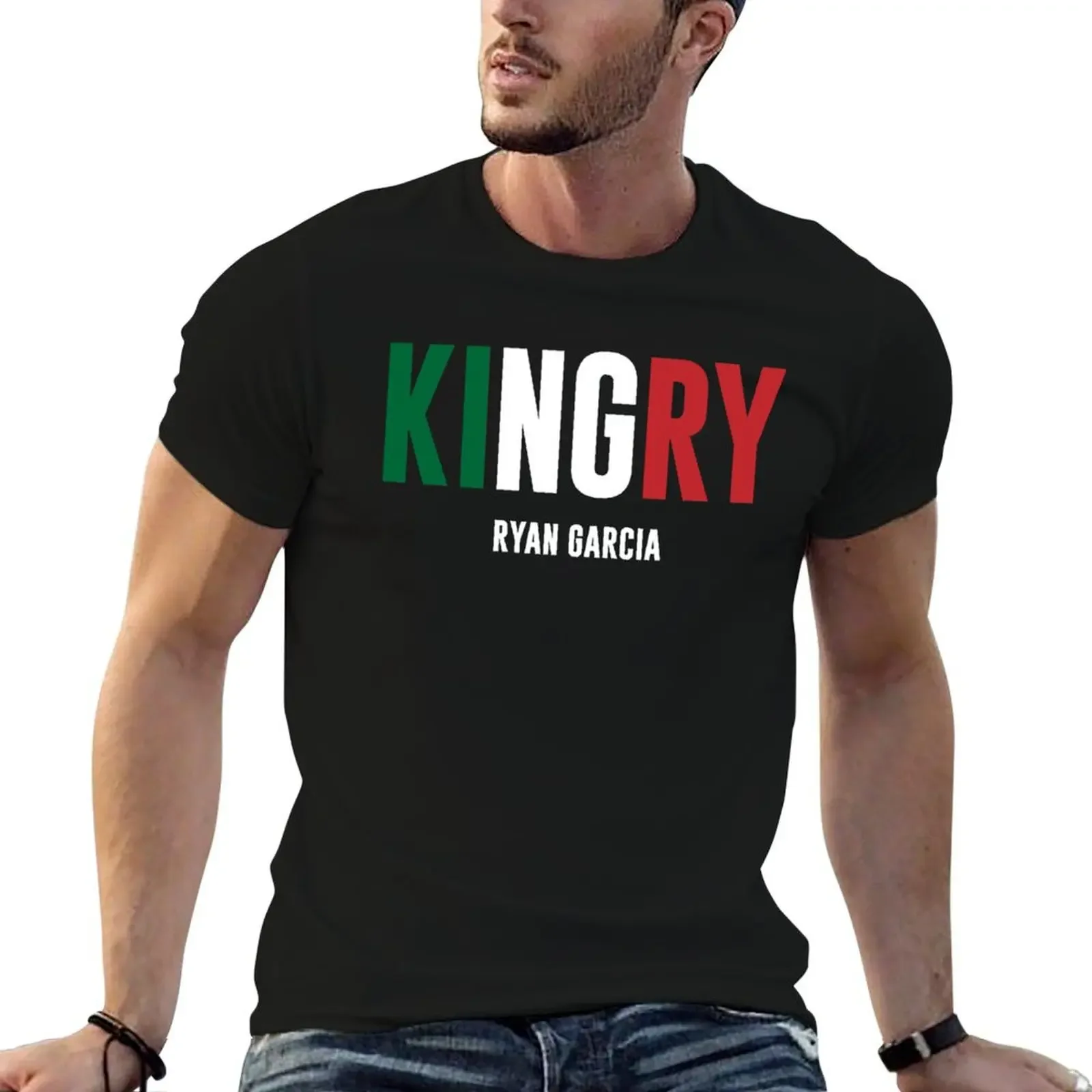 Funny Gift Boxing KINGRY Ryan Garcia T-Shirt quick drying graphic t shirts man t shirt summer shirt mens clothes