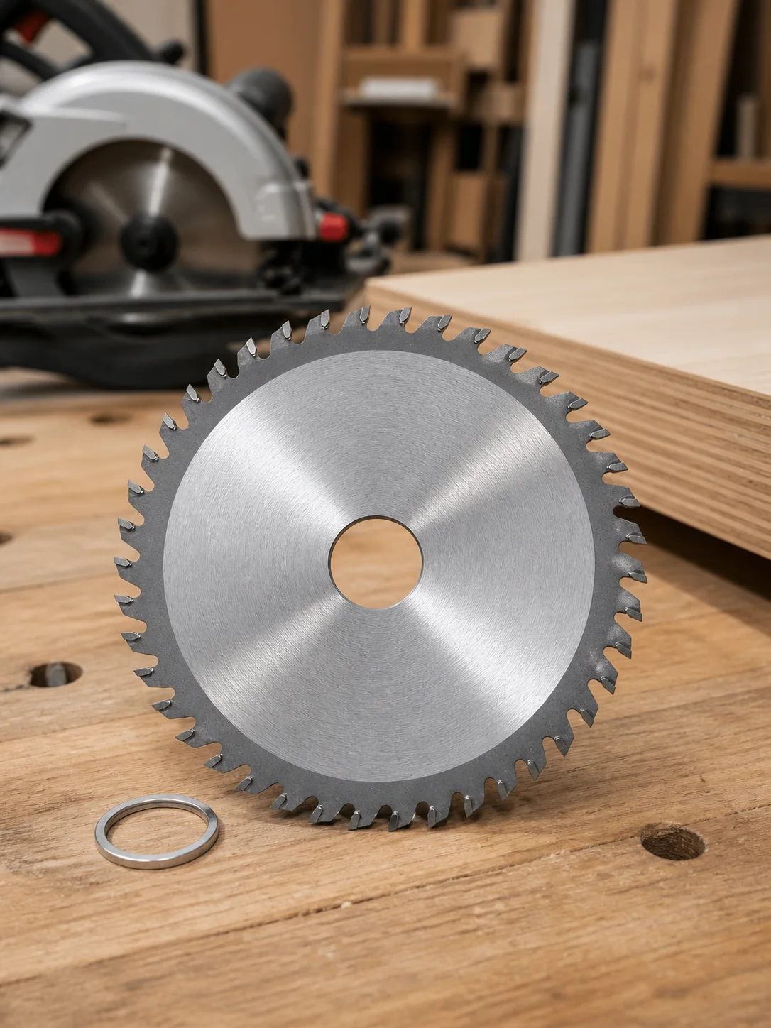 5 Zoll 125mm Trennscheibe Mini-Kreissägeblatt für Holz, Kunststoff, Metall, rotierende Hartmetall-Schneidwerkzeuge, 40 Zähne, 12000 U/min max. Drehzahl