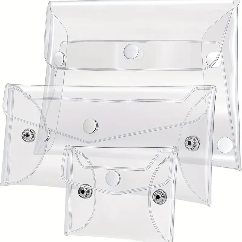 Bolsa de Maquillaje Transparente S/M/L |   Organizador impermeable del bolso cosmético del PVC para los viajes, artículos de tocador, cepillos de maquillaje, papelería y herramientas