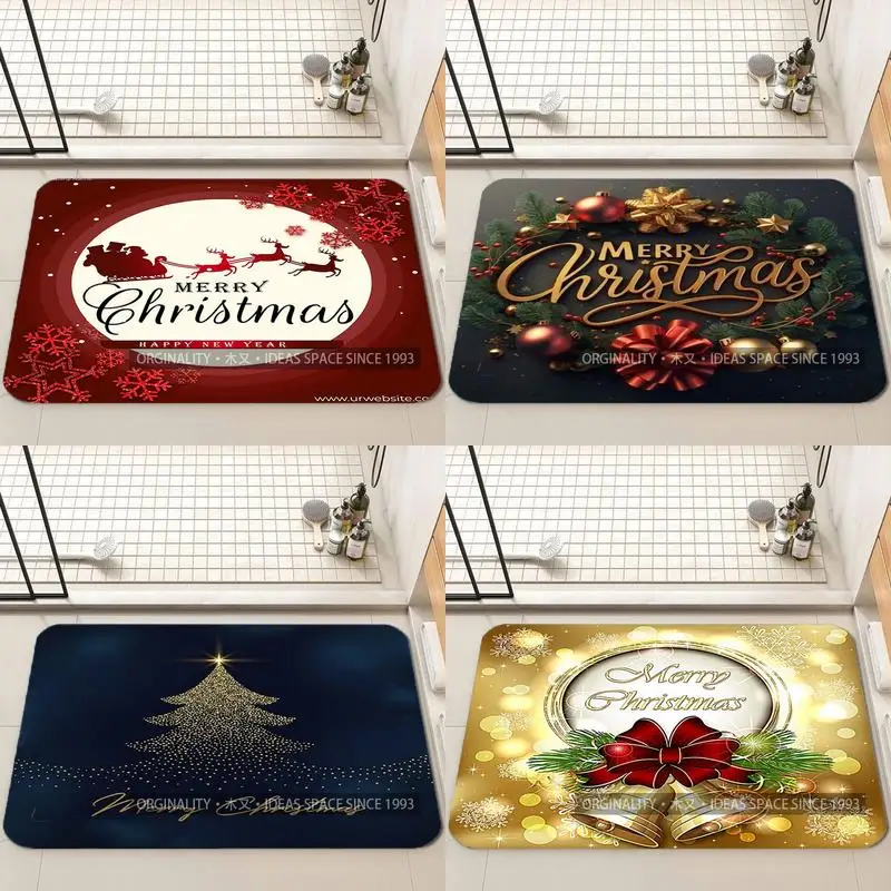

Коврик с рождественской елкой, украшение для гостиной, домашний диван, нескользящий ковер, кабинет, спальня, татами, детский мягкий напольный коврик