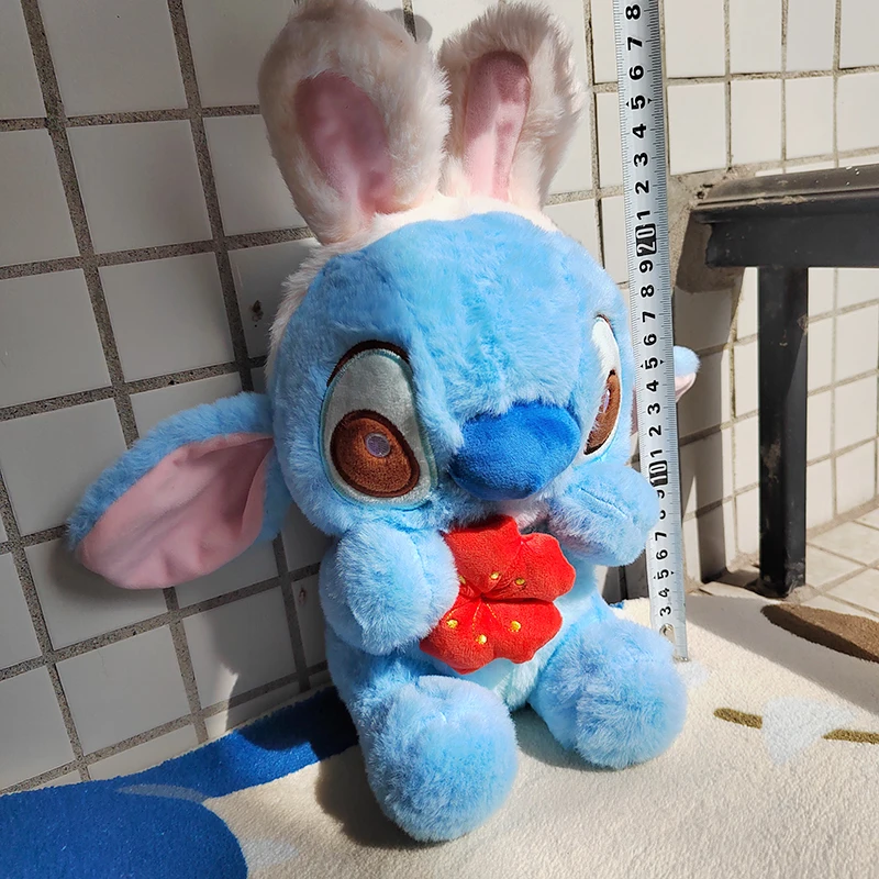 25cm Disney Lilo i Stich para pluszowe zabawki Cosplay królik Kawaii Anime miękkie lalki pluszowy pluszowy prezent dla dzieci