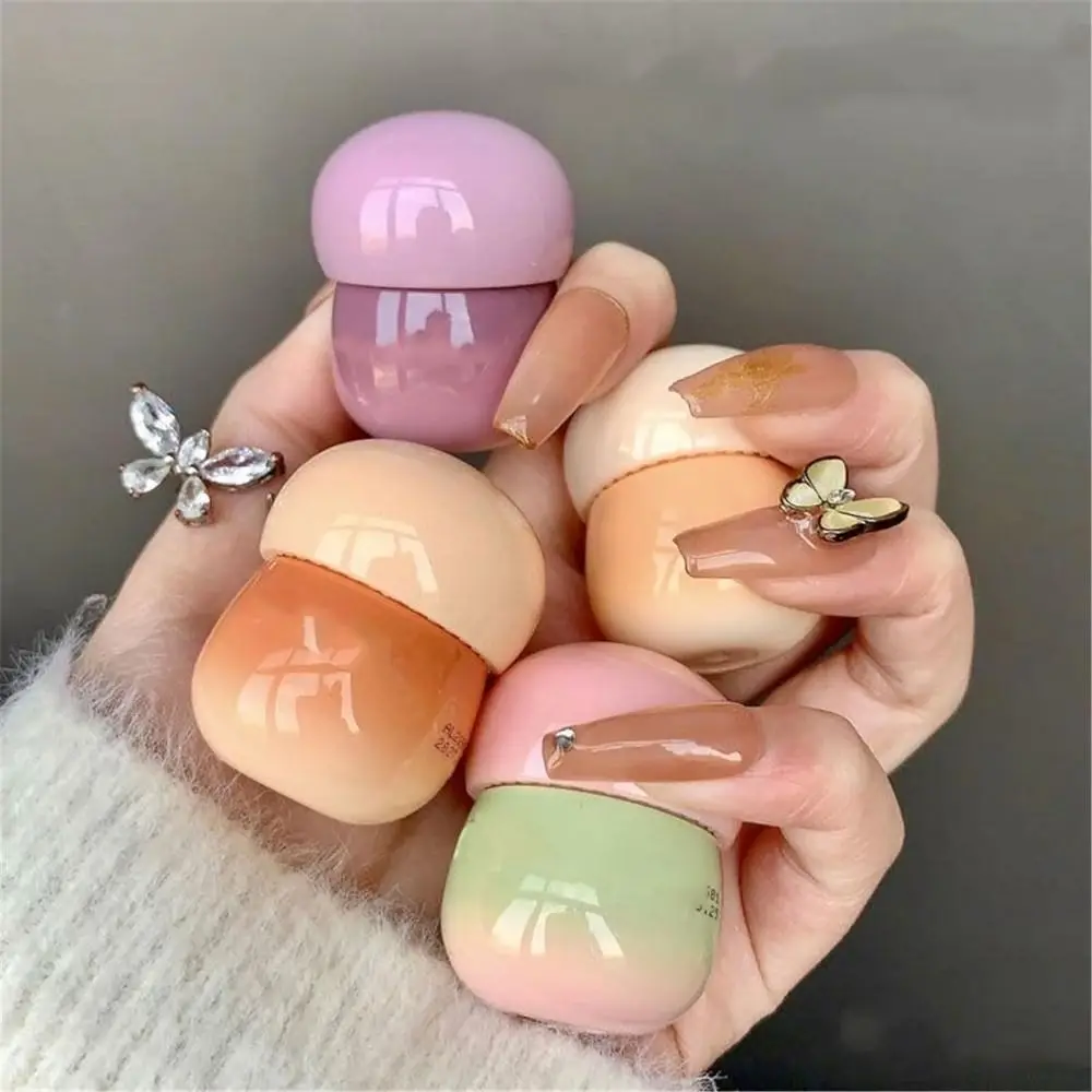 Hot Non appiccicoso sfocato budino vaso labbra colorato lucido budino bagliore balsamo per labbra liscio lucidalabbra per nutrire