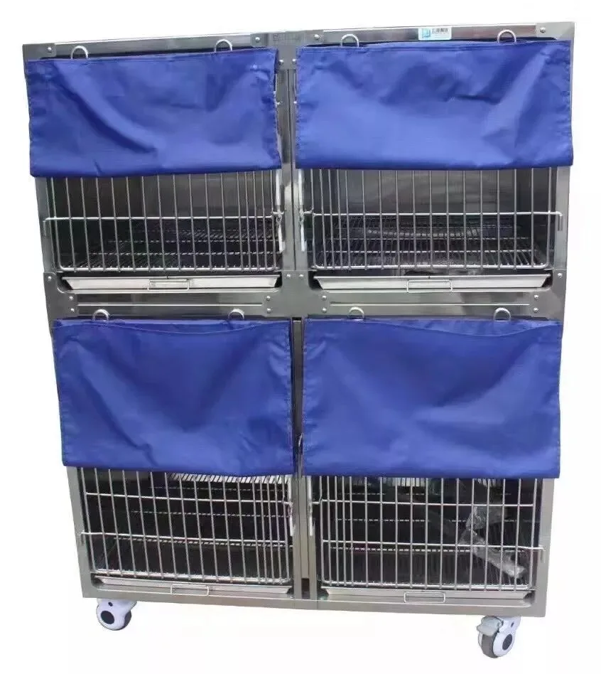 

Metal Pet Cage Equipped with Oxygen Cabin Door Wet Temperature Display, Leakage Protection Puppy Cage