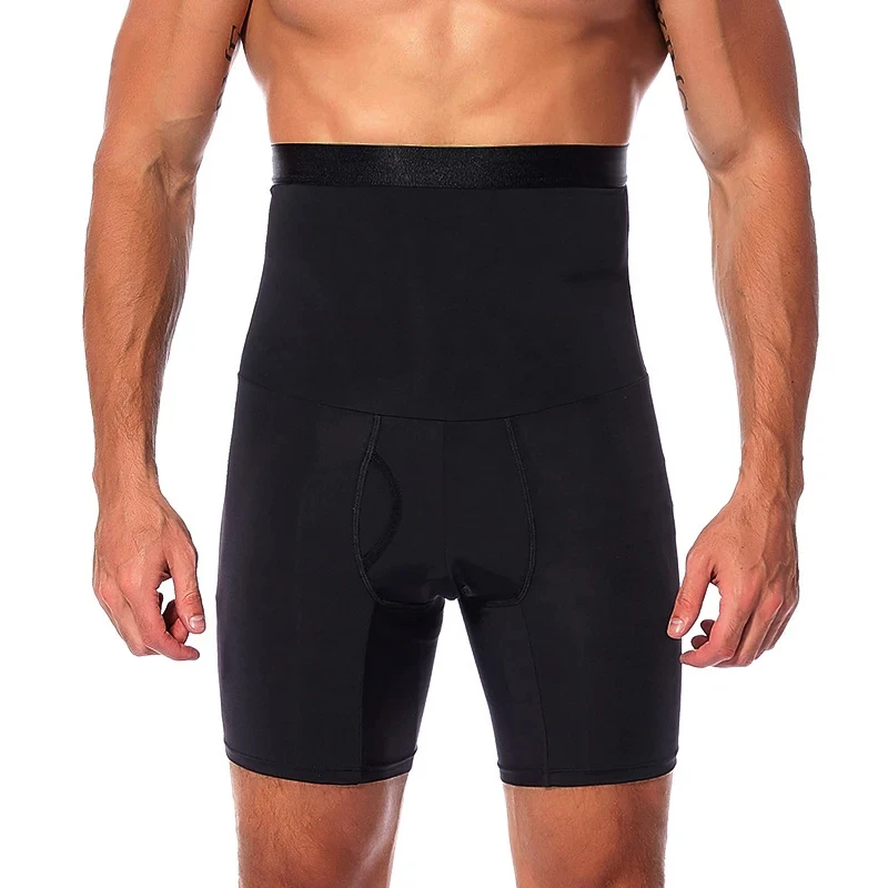Mannen Tummy Controle Shorts Body Shaper Compressie Hoge Taille Trainer Buik Trimmer Afslanken Shapewear Boxer Ondergoed Fajas Broek