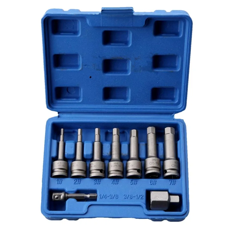 9-piece set of electric broken wire, broken head screw sliding tap remover, faucet water pipe remover