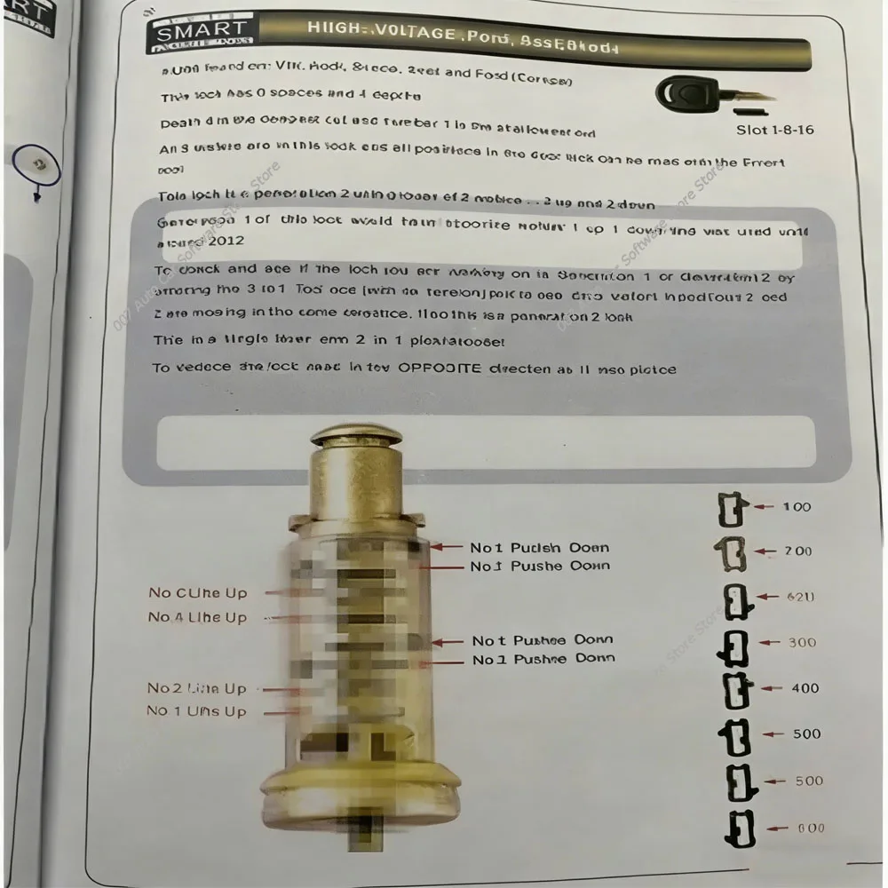 2026 new Lishi 2-in-1 Locksmith Tool User Manual Book Instruction Guide for Automotive Locks And Keys