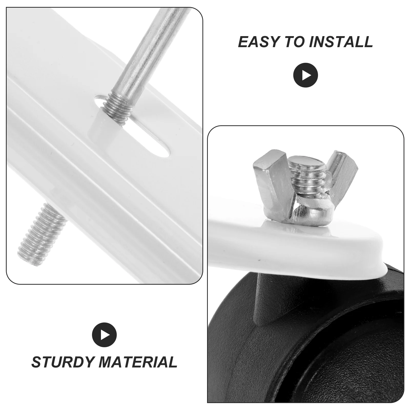 Electric Heating Pulley Portable Heater Caster for Radiators Oil Sturdy Base Heaters