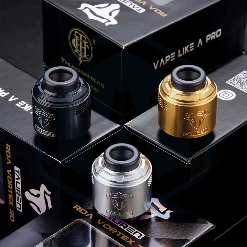 TAUREN RDA VORTEX 30 ThunderHead Creations atomizer tank for coils & atomizers - main product image
