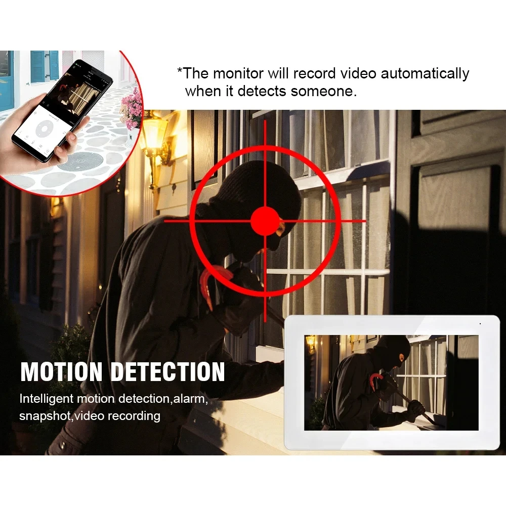 Tuya 1080P 10 inch RFID Card Doorbell Video Intercoms For Apartment Access Control System WiFi Video Intercom System For Home