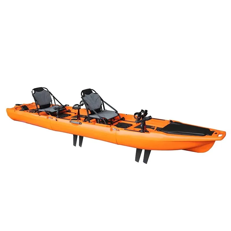

Super Lightweight Solo System Pedal Drive Fishing Kayak Comfortable Pedals for Lakes Rivers 2-Part Connection Rowing Boats