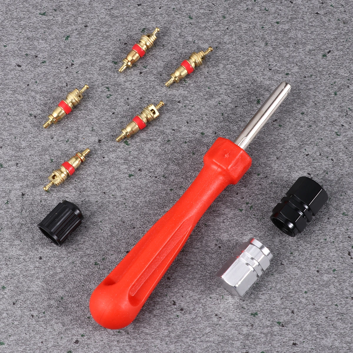 

33Pcs Tire Core Removal Tool Set for Automobiles Motorbikes Quick Valve Install Adjust Easy Use Core Wrench Car Repair Tool