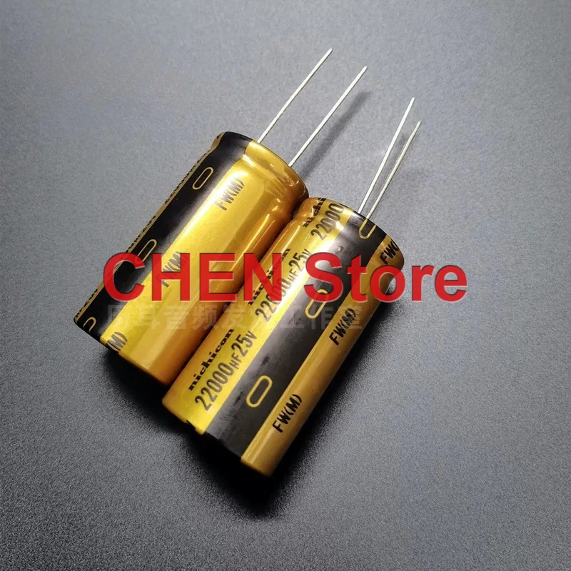 2pcs-10pcs-original-nichicon-fw-25v22000uf-25x50mm-audio-electrolytic-capacitor-25v-22000uf-85c-free-shipping
