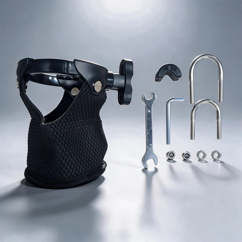 360° Swivel Motorcycle Cup Holder Large Capacity for 7/8