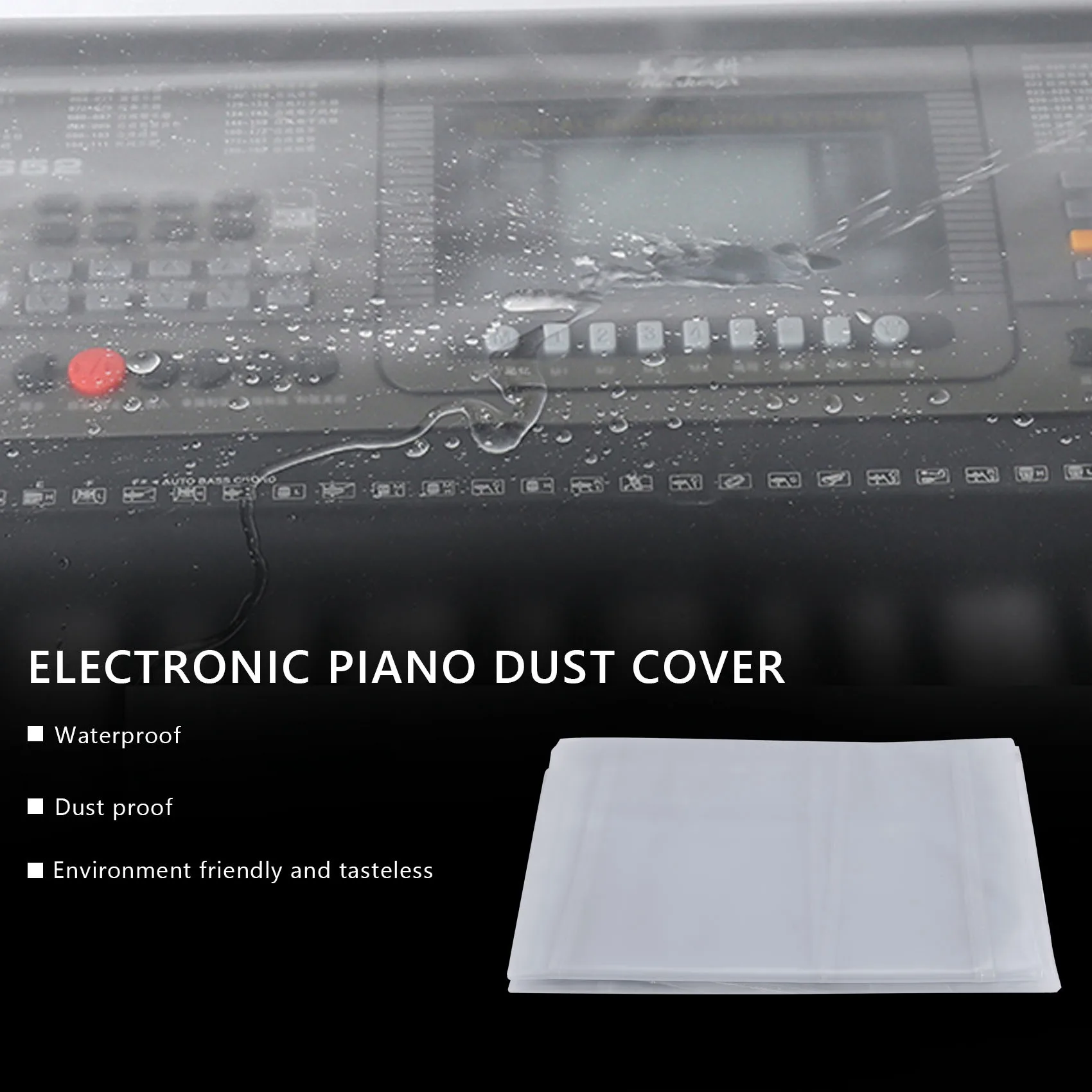 [MEGA SALE]88 Key Keyboards Cover Electronic Organ Digital Piano Dust Cover Transparent Grind Arenaceous Waterproof Protect Bag