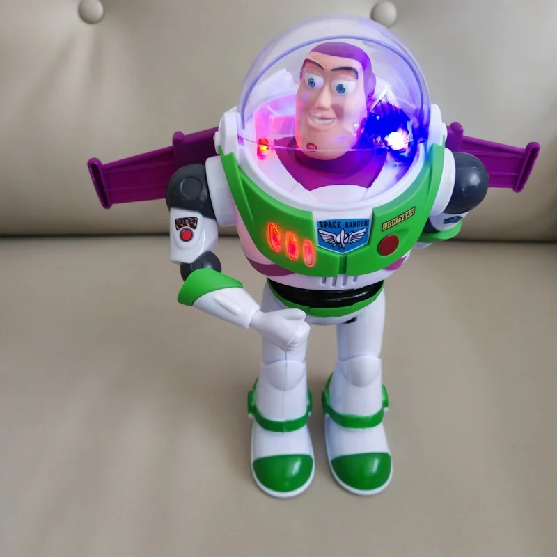 Disney Toy Story Buzz Lightyear Astronaut Emitting Sound And Light Gift Box Packaging Action Figures Kids Gift Decoration