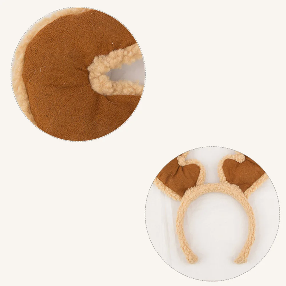 

Lamb Hairband Suedette Headbands Christmas Headdress Elk Accessories Stretchy Durable Prop Photography Costumes Kids Adults