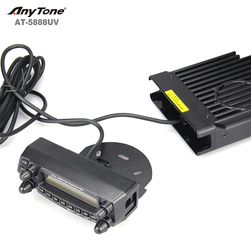 Radiotelefon mobilny TLF Anytone AT-5888UV VHF UHF o dużej mocy 50W, dwuzakresowy, dwukierunkowy, do samochodu.