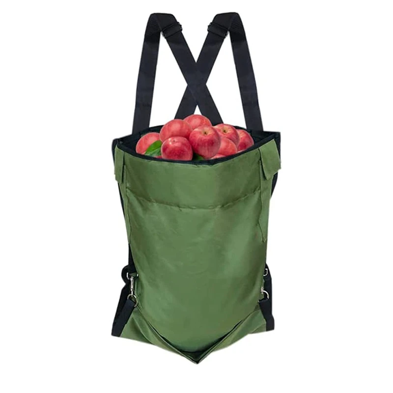 Fruit Picking Bag Garden Apron Adjustable Harvest Gardening Aprons Outdoor Farm Orchard Storage Pouch Foraging Pockets