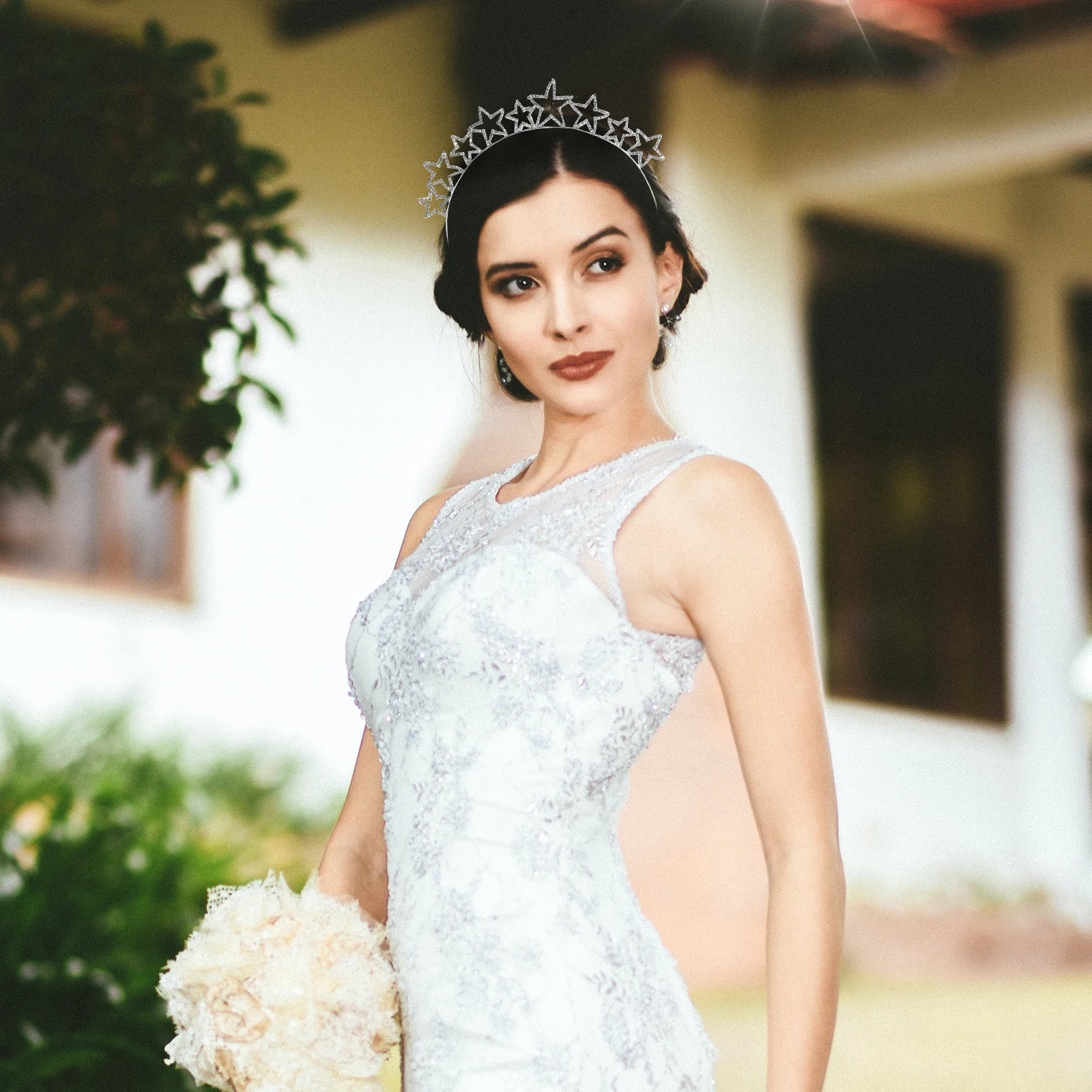 

Rhinestone Headb Lightweight Durable Wedding Banquet Party Hair Headdress Chic Design Jewelry Decorations