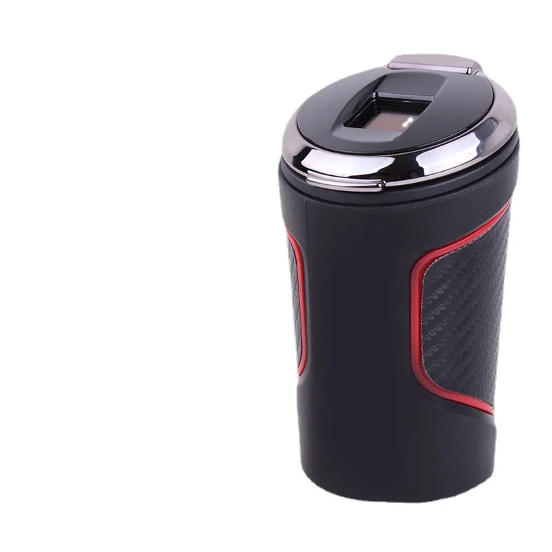 

Portable Car Stainless Steel Ashtray With Fashionable Creative Elastic-Free Belt