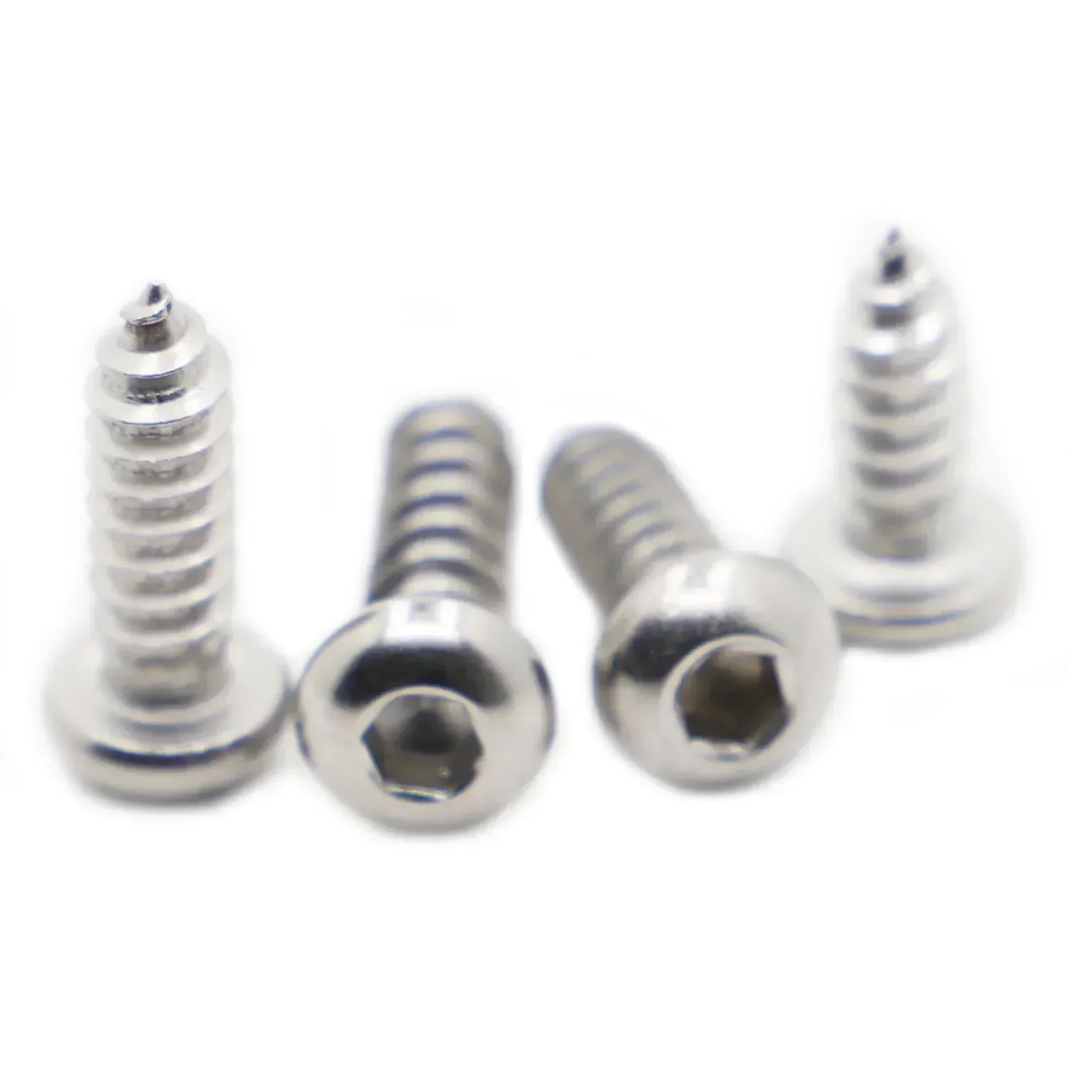 5-20 Stuks 304 Rvs Pan Ronde Kop Inbussleutel Zelftappende Schroeven Hout Schroef M2 M2.5 m3 M4 M5 M6