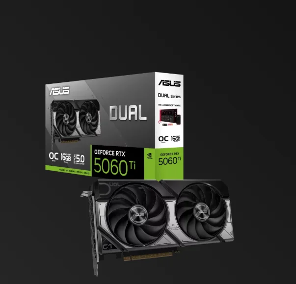 New and Original DUAL-RTX5060TI-O8G RTX 5060 Ti Series Graphics Card GPU for Gaming 8GB GDDR7 128-bit 1815MHz DUAL-RTX5060TI-O