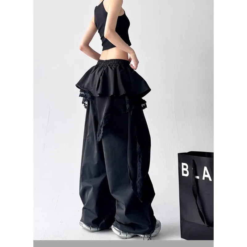 الأمريكية الرجعية الساخن فتاة العمل السراويل فضفاضة الشارع الرقص الهيب هوب الاتجاه Traf امرأة الملابس الكورية شعبية الملابس النسائية #2