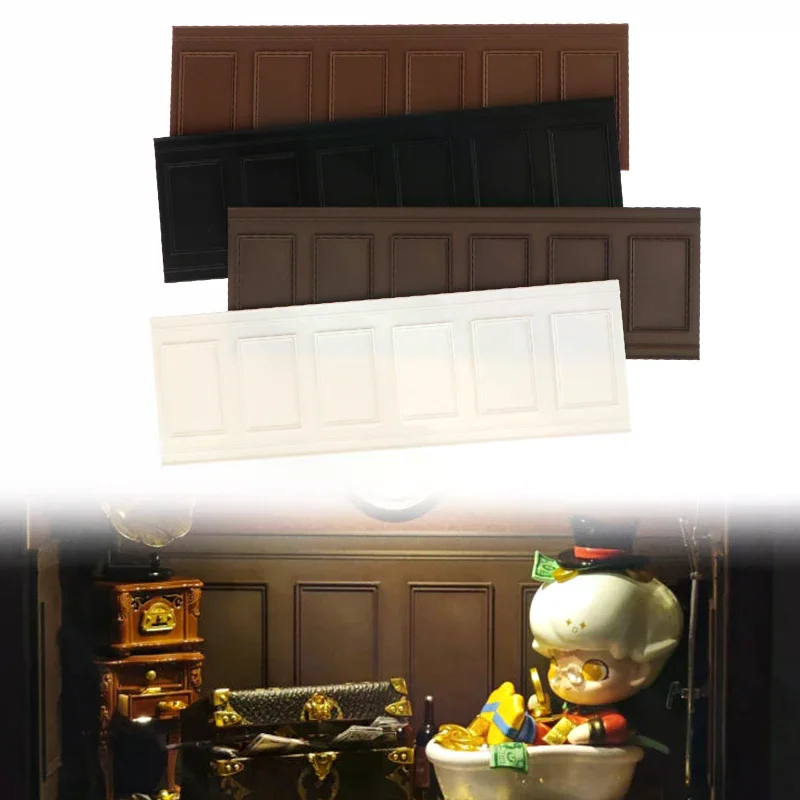 1 قطعة 1/12 دمية مربع جدار تنورة لوحة الحائط لنافذة المشهد الصغير عرض دور اللعب بيت الدمية الملحقات #2