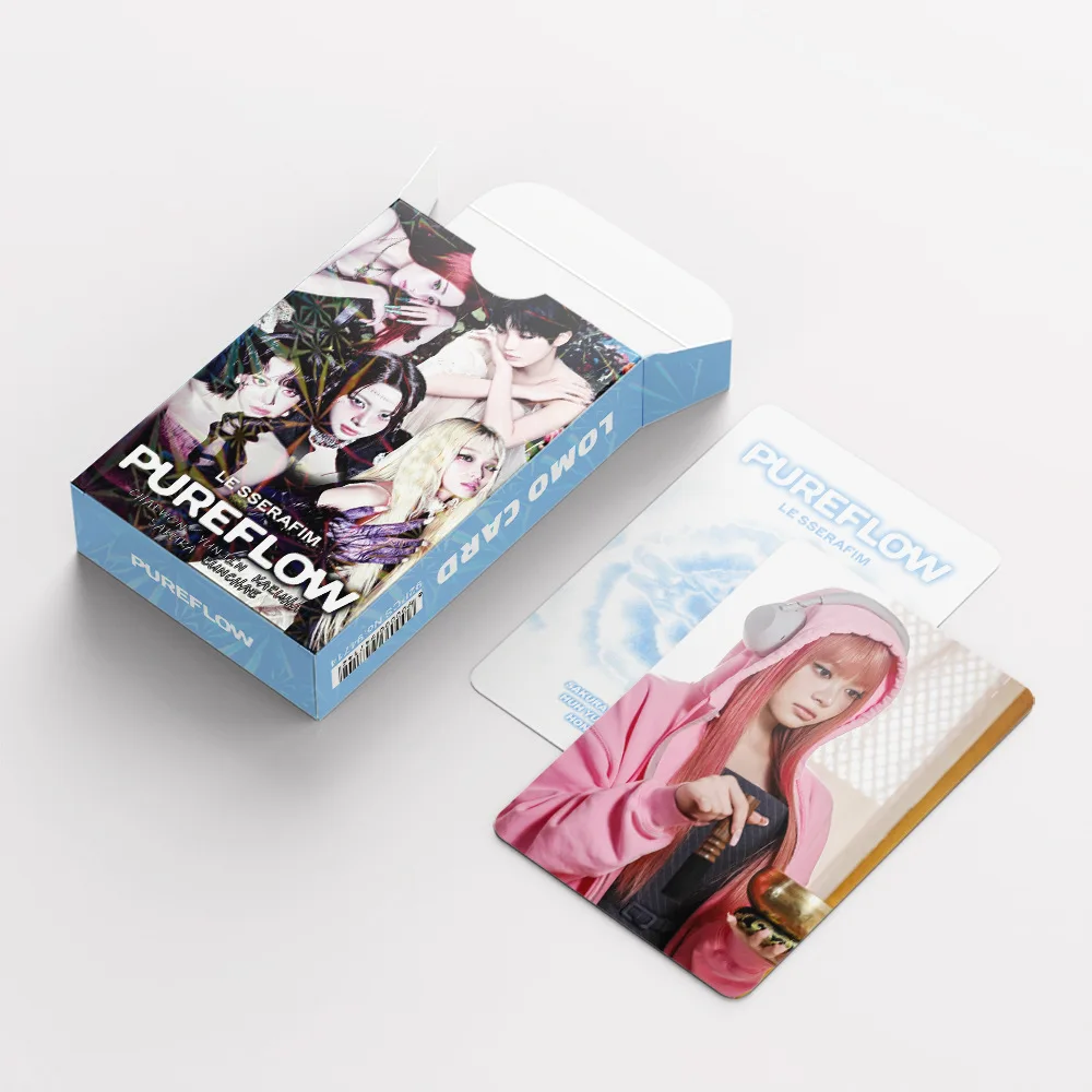 92 Small Cards of K-Pop Girl Group New Album PUREFLOW Celebrity Photo Stickers LOMO Cards Fan Collectible Gift Cards image 3