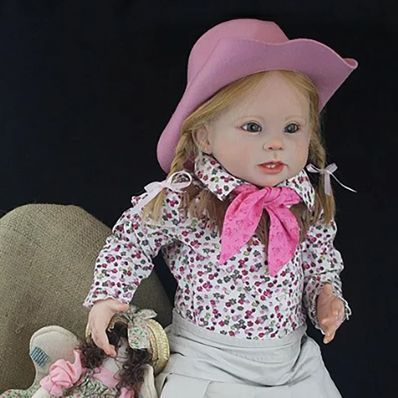 28inch Bonnie Reborn Doll Kit Unfunished Doll Parts with Body and Eyes Lifelike Soft Touch Fresh Color  Blank Reborn Dolls