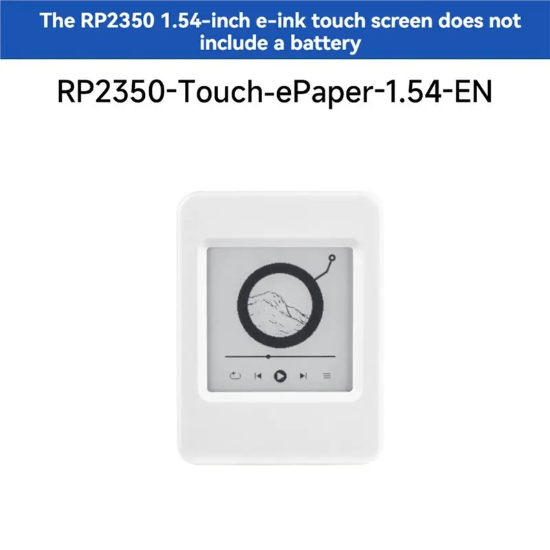 RP2350 1.54Inch Touch E-Paper Display Development Board, 200 X 200 Resolution, Dual-Core & Dual-Architecture No Battery
