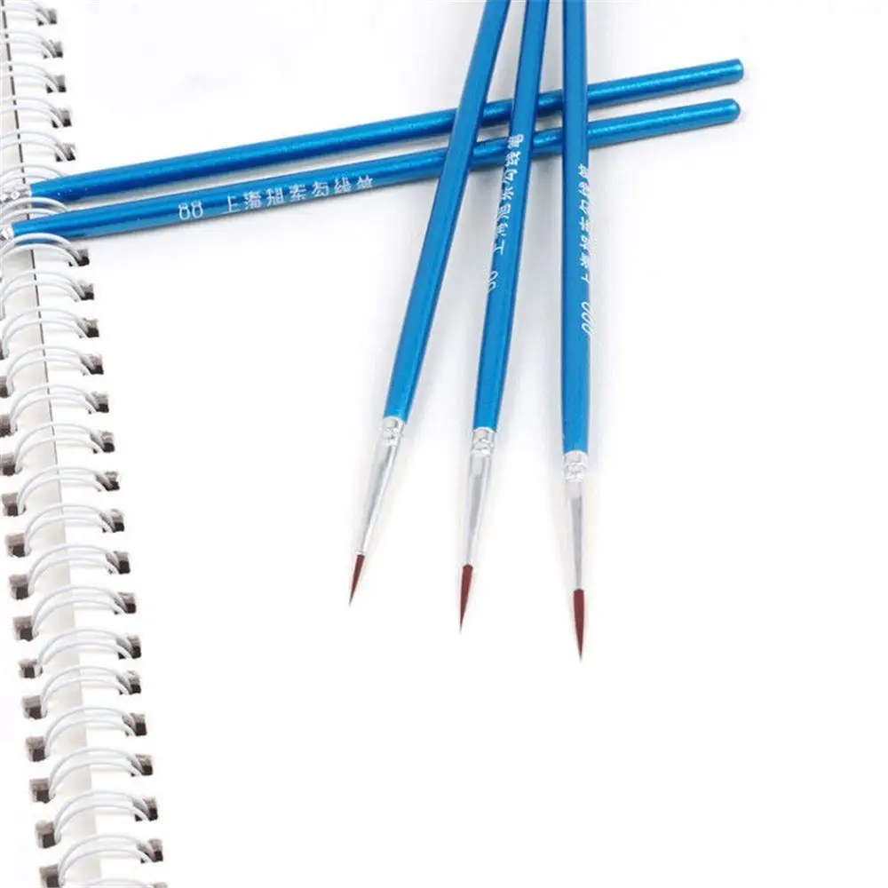 10 Pcs/lot Point Tip Baking Tools Pastry Line Drawing Pen Nylon Fiber Hair Artist Paint Brush Fondant Cake Decorating