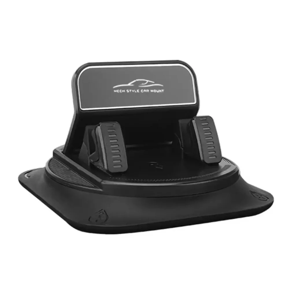 360 Degree Rotatable Car Phone Holder PC+ABS Silicone Stable Design Phone Dashboard Mount Non Slip Pad Non-Slip