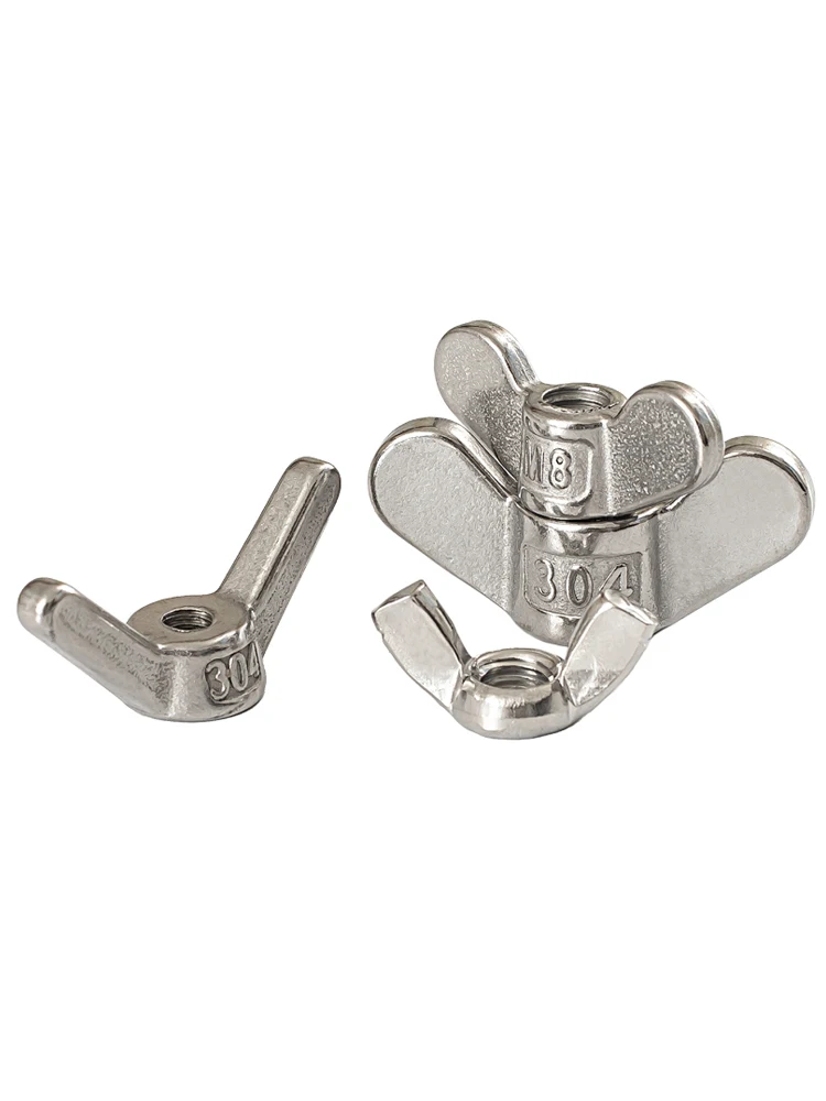 BFEN004 M4-M20 Forged Stainless Steel 304 or Marine 316 Heavy Duty Butterfly Wing Nuts