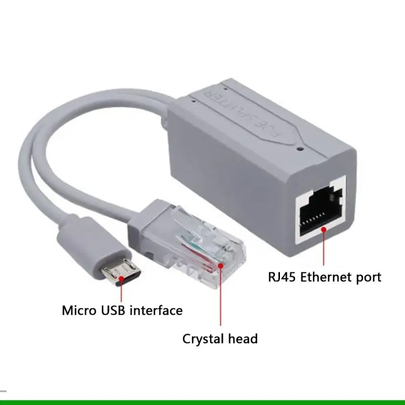 U55C -Leistung über Ethernet Poe Splitter 48V bis 5 V für einfache Setups für ein Set -Top -Box