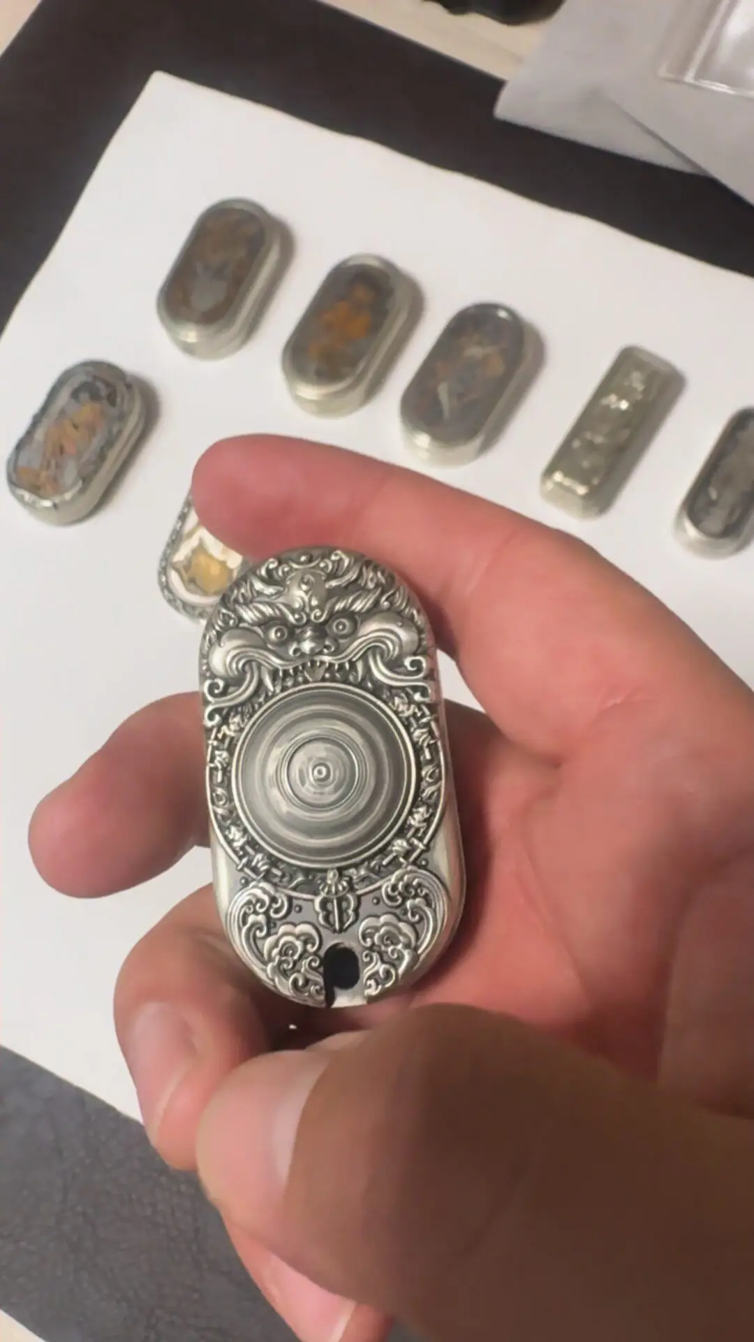Used EDC BIGDAN Ninomiya Gossip 2.0 Squeaky Copper Body Jesus Patch.